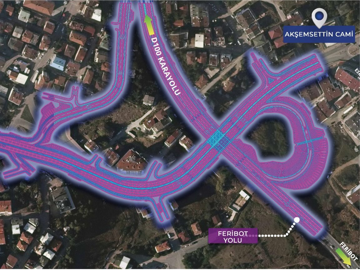 Darıca - Feribot Yolu Kavşak ve Otopark Planlaması