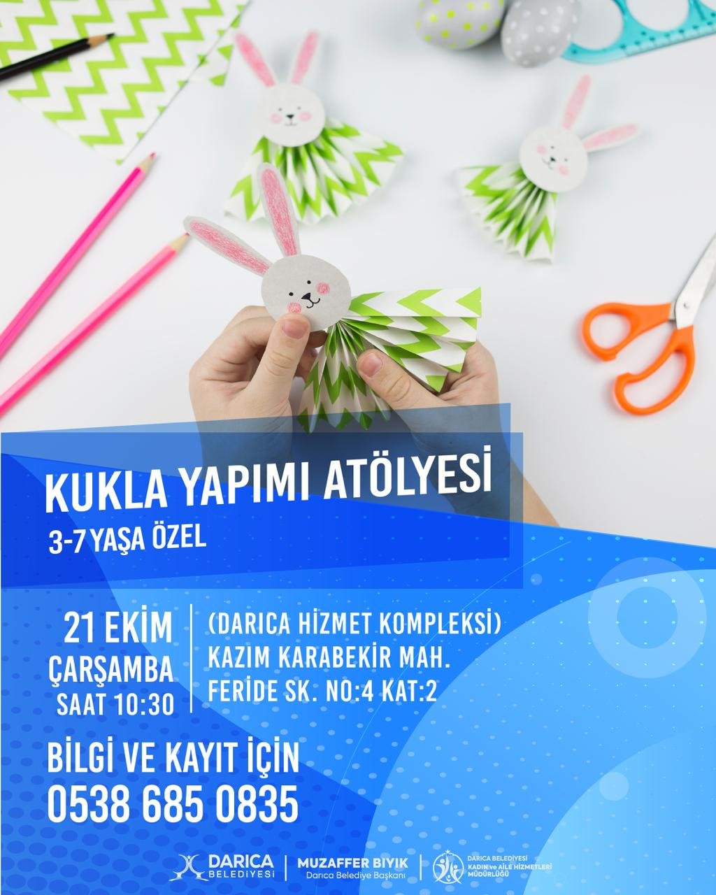 Kukla Yapımı Atölyesi 3-7 Yaşa Özel